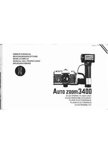 Sunpak 3400 manual. Camera Instructions.